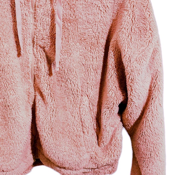 Aeropostle Sherpa Fleece Oversized Full-Zip Hoodie - Picture 9 of 15